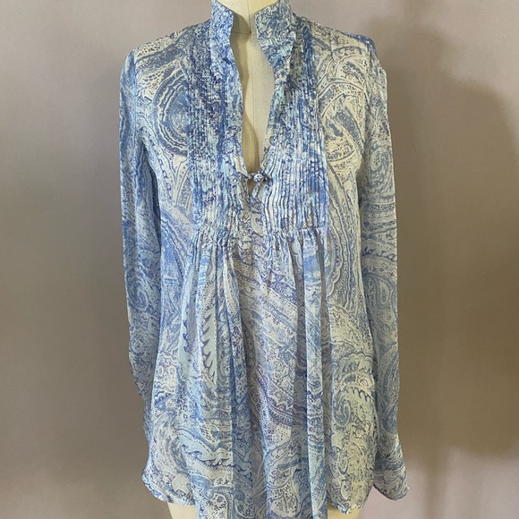 Lorenzini silk blouse size 0 - Picture 2 of 8